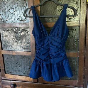 Shape Fx Skirted Low Cut Swimsuit 6